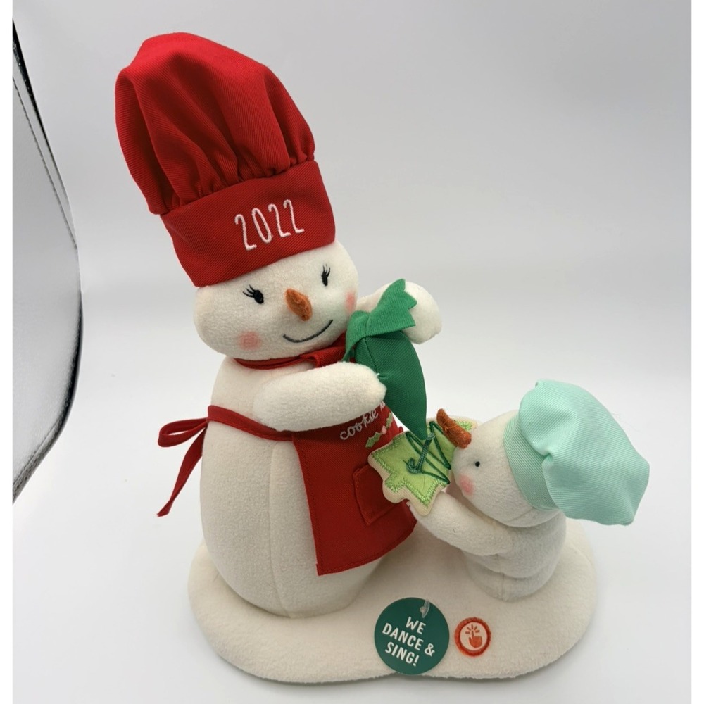 Hallmark Jingle Pals Christmas Cookie Time Animated Singing Snowmen 2022 Works